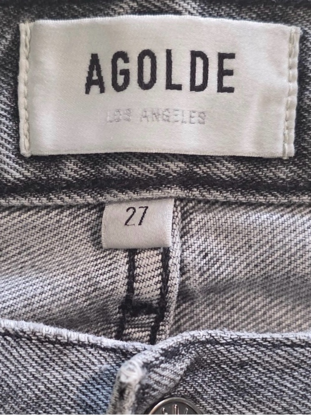 AGOLDE 90s Pinch Waist High Rise Straight Leg Jeans Size 27 - Picture 7 of 9